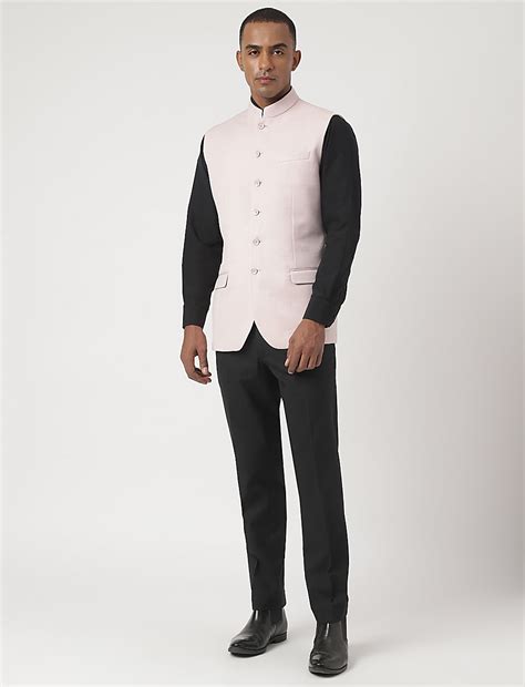Buy Tailored-Fit Textured Sleeveless Waistcoat at Marks & Spencer