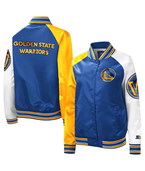 Starter Satin Full-Snap Tradition II Golden State Warriors Jacket ...