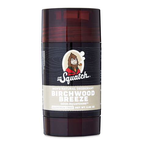 Dr. Squatch Natural Deodorant, Birchwood Breeze, 2.65 oz - Walmart.com