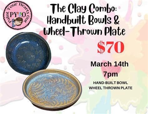 The Clay Combo: Handbuilt Bowls & Wheel-Thrown Plate, 2210 Roxie St ...