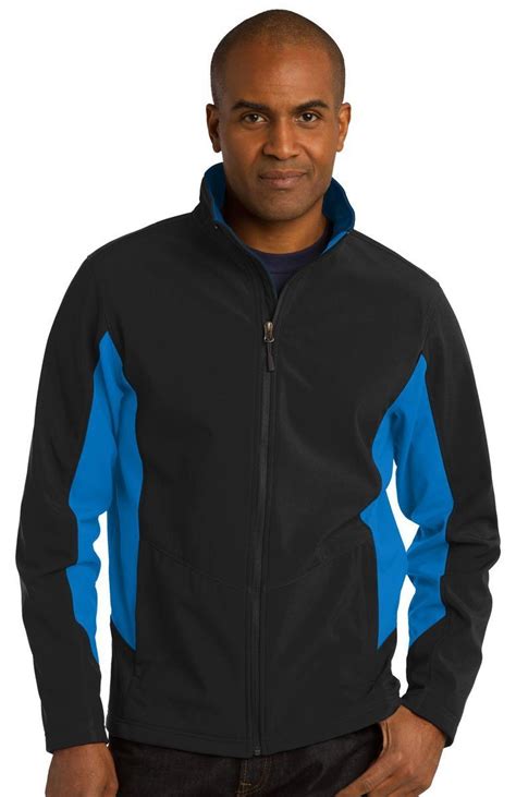 Buy Port Authority Mens Core Colorblock Soft Shell Jacket (J318) -Black ...