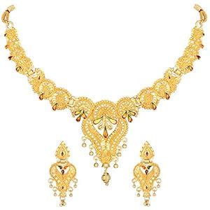 Buy Shining Diva Fashion Latest Choker Design Necklace Set for Women ...