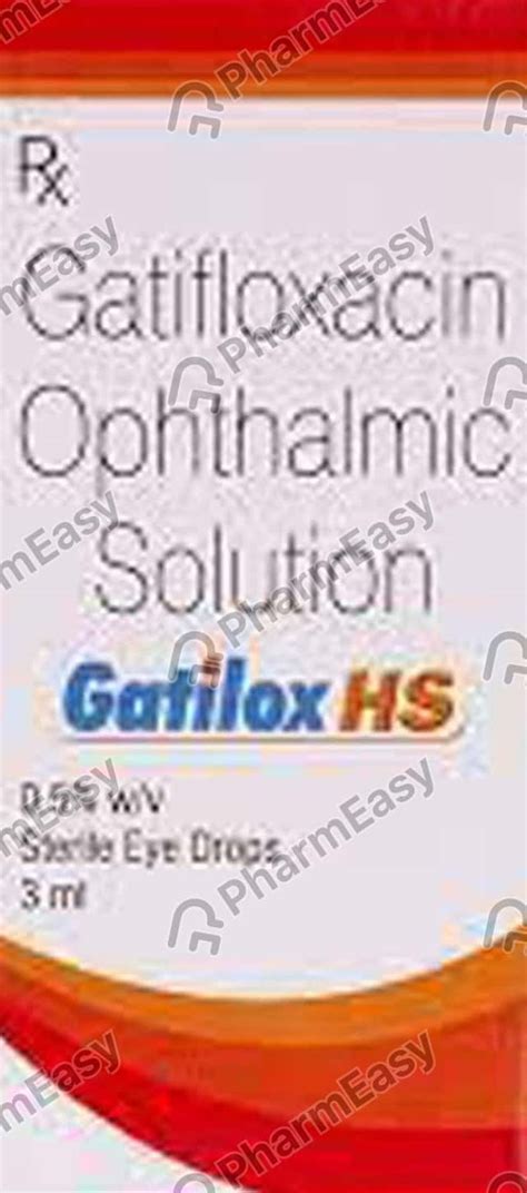 Gatilox Hs 0.5 % Eye Drop (3): Uses, Side Effects, Price & Dosage ...