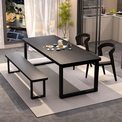 Amazon.com - wangbochuan Solid Wood Dining Table for 4-6 People, 55 ...