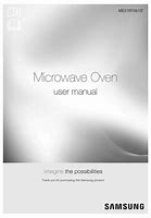Image result for Samsung Microwave Me21r7051ss User Manual