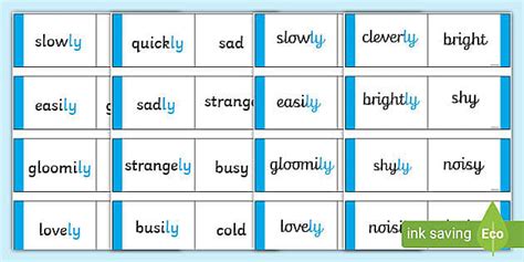 Suffix Loop Cards ly (teacher made) - Twinkl