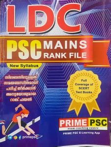 LDC Mains Rank File | Prime PSC | New Syllabus: Buy LDC Mains Rank File ...
