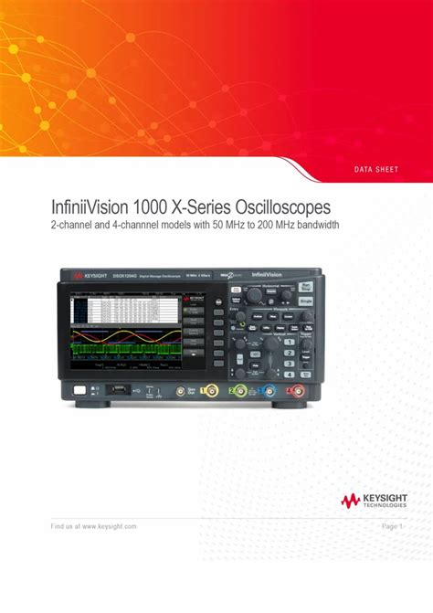 Digital Oscilloscope - DSOX1204A Keysight Oscilloscope 200 MHz, 4 ...