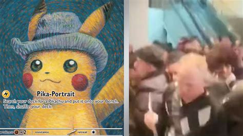 Scalpers swarm Van Gogh museum for Pikachu Promo Card | VGC