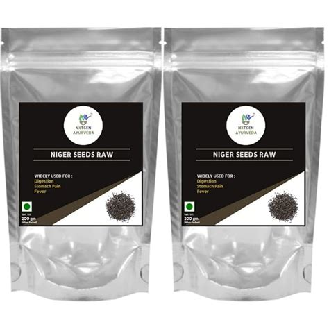 Buy Nxtgen Ayurveda Niger Seeds Raw 200g- Pack of 2 (400 gm) Online at ...