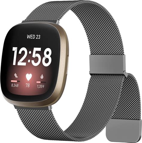 Metal Stainless Steel Bands for Fitbit Versa 4 Bands&Fitbit Versa 3 ...