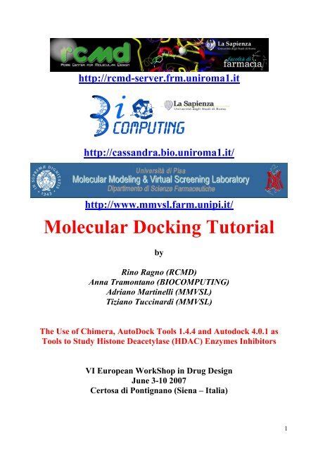Image result for Molecular Docking Tutorial