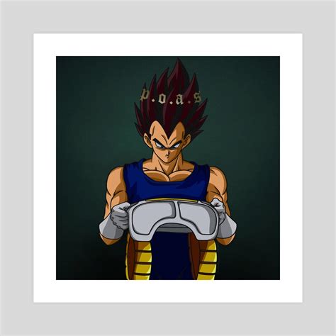 Vegeta "Heavy Is The Head", an art print by Joey Sifuentes - INPRNT