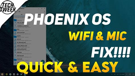 Phoenix OS Mic & Wifi Fix | Easy and Quick!!!