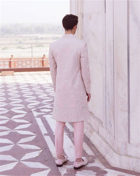 Shop now ryan light beige sherwani set