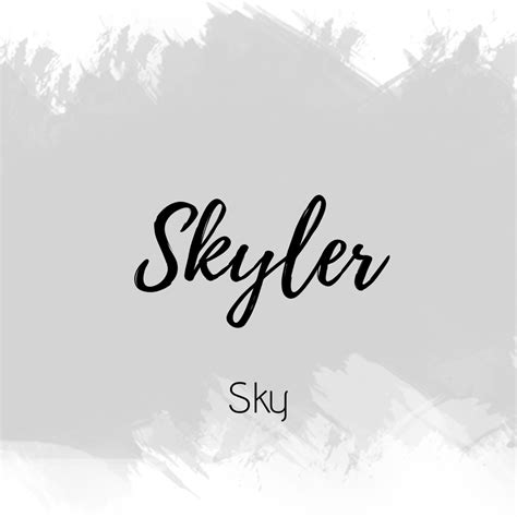 Skyler Name Word Cloud