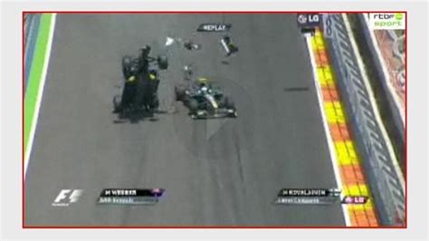 Crash incroyable de Mark Webber à Valence (vidéo) - RTBF Actus