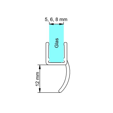 SCHULTE Dusch-Abdichtung, transparent, geeignet für Duschkabinen mit 5 ...