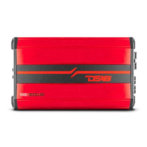 DS18 SXE-3000.4D Class D 4-Channel Full-Range Car Amplifier 200 x 4 RMS ...