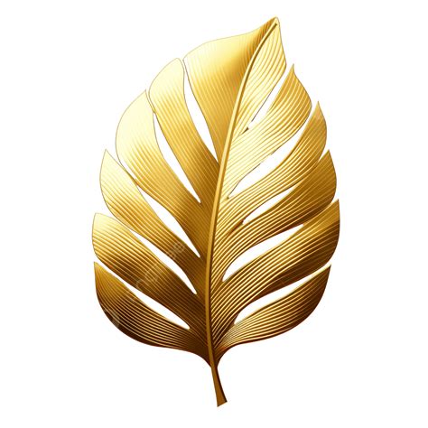 Golden Tropical Leaf Png, Leaf, Gold, Gold Leaf PNG Transparent Image ...