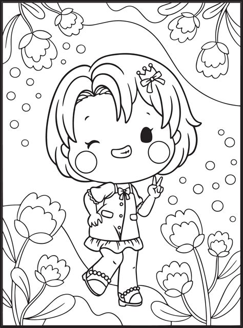 Cute Girl Coloring Pages