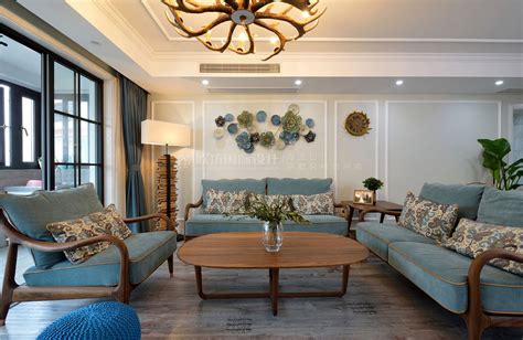 【图】上海虹琪花苑公寓复式装修效果图美式风格142平米_欧坊国际设计