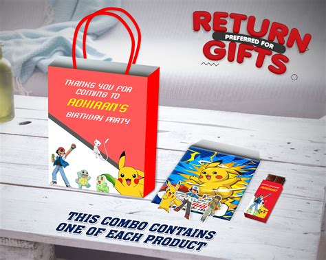 Pokemon Theme Return Gift Combo | Theme Based Return Gift – Party ...
