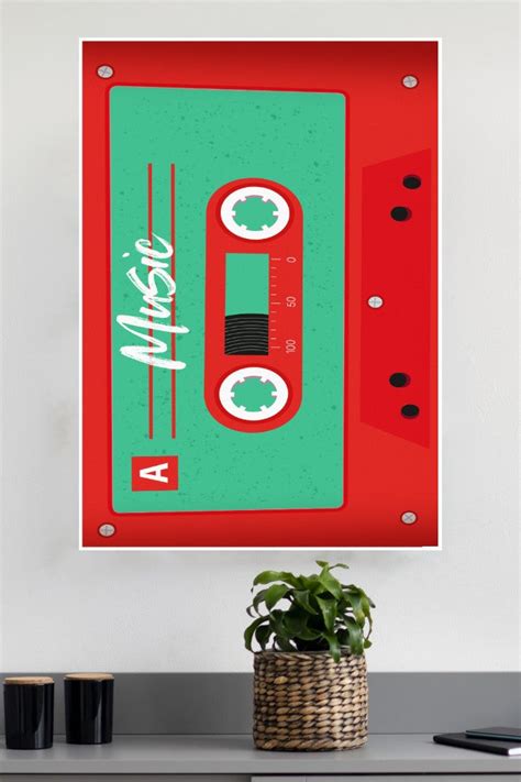 Retro Cassette tape Side A Poster | Music Posters – The Poster Valley