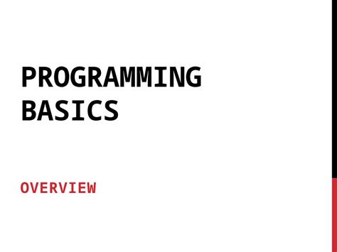 Programming Overview 的图像结果