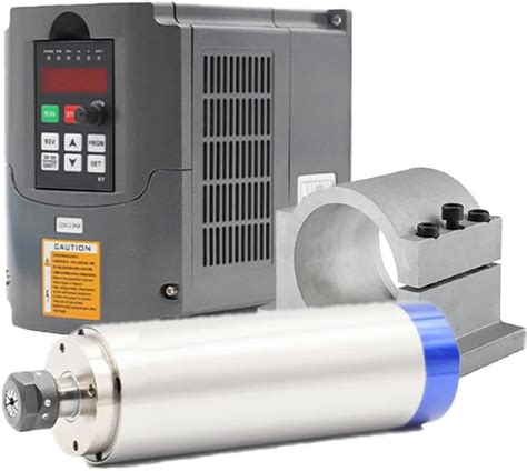 Woodstar CNC Water-Cooled Spindle Motor Kit, 2.2kW, with VFD and ...