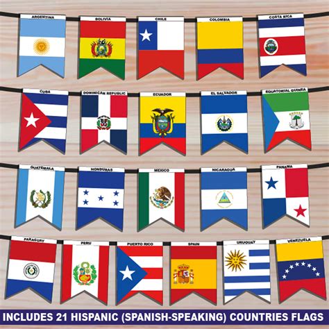 All Hispanic Flags