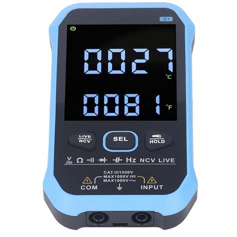 Digital Multimeter, AC DC Voltage Meter Backlight Screen High Accuracy ...