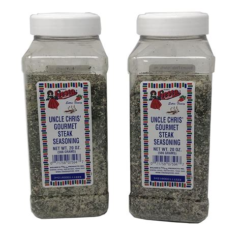 Amazon.com : Bolner's Fiesta Uncle Chris Gourmet Steak Seasoning, 20 ...