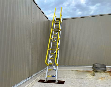 Roof Ladder - ErectaStep Configured for Safe Roof Access - ErectaStep
