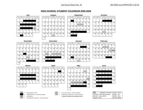 Vail School District AZ Calendar 25-26 Revised [PDF] - EduCounty