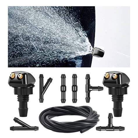 Snapklik.com : Car Front Windshield Washer Nozzles, Washer Nozzle Kit ...