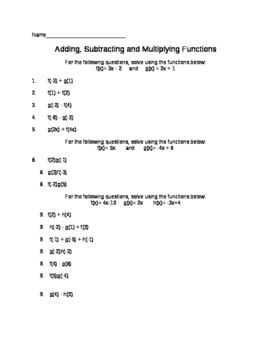 Rezultat imagine pentru How to Multiply Functions