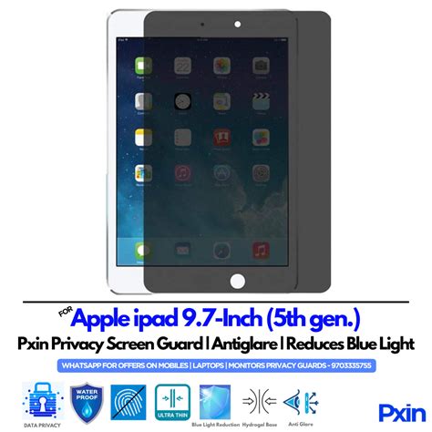 Privacy Screen Guard for Apple ipad 9.7-Inch (5th gen.) | Pxin