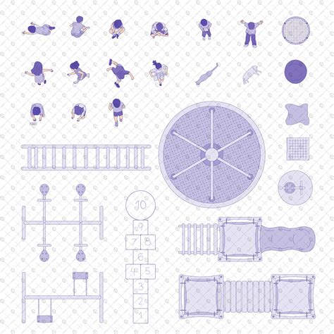 Children playground drawing | Children playground top view, Playground ...
