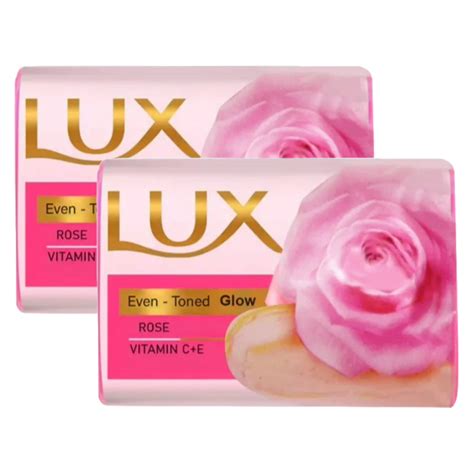 Lux Even-Toned Glow Rose Vitamin C + E Soap 150g Pack of 2 – KartWalk