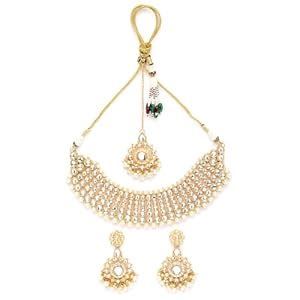 Buy M.D KARAT ART Traditional 22K GoldPlated Kundan Necklace for Women ...