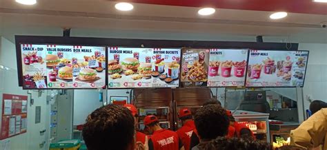 Menu at KFC, Hassan