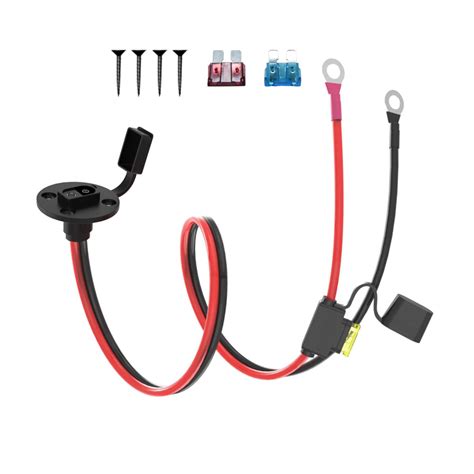 Buy ELFCULB 2FT 14AWG SAE ਪਾਵਰ ਸੌਕੇਟ ਸਾਈਡਵਾਲ ਪੋਰਟ ਟੂ ਓ ਰਿੰਗ ਕਨੈਕਟਰਜ਼ ...