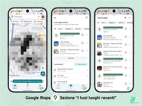 "I tuoi luoghi recenti" è in rollout per tutti su Google Maps