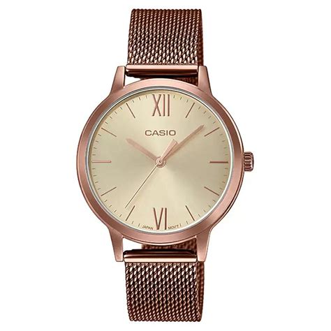 Casio Enticer Rose Gold Dial Women 32mm A1693