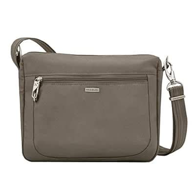 Travelon Anti-theft Classic Small E/W Cross Body Bag, Nutmeg : Amazon ...