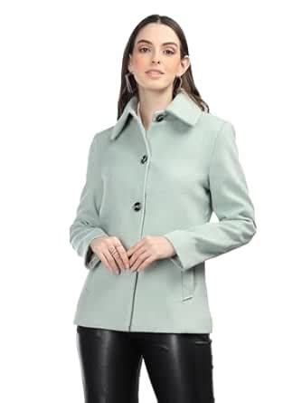 Buy CHKOKKO Winter Wear Single Breasted Stylish Short Coat Blazers For ...