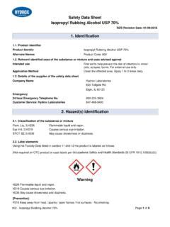 Safety Data Sheet Isopropyl Rubbing Alcohol USP 70% / safety-data-sheet ...