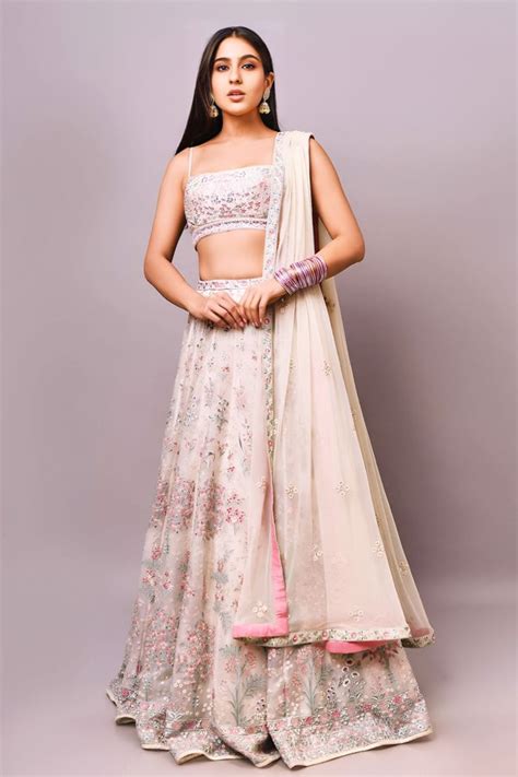Sara Ali Khan Bollywood Actress In Lehenga Choli 2023 - Anaya Designer ...