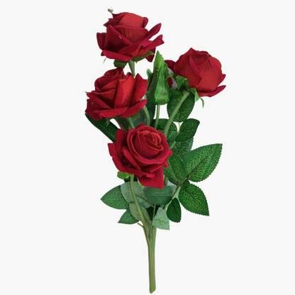 EXOTICA Red Rose Stick Red Rose Artificial Flower Price in India - Buy ...